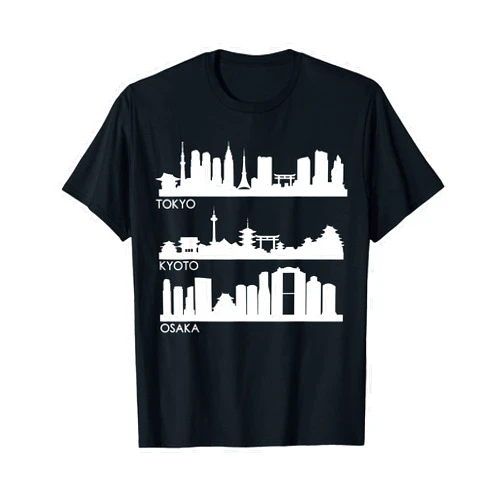 CRAZEELEBAH INC TOKYO OSAKA KYOTO, JAPAN CITIES SKYLINE T-Shirt