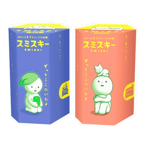 Dreams USA Smiski Glow in The Dark Mini Figure Set: Bed + Living Series, 2 Assorted Blind Box
