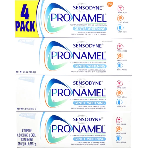 Sensodyne pronamel Gentle Whitening Tooth Paste 4 Pack/ 6.5 Ounce Net Wt 26 Ounce