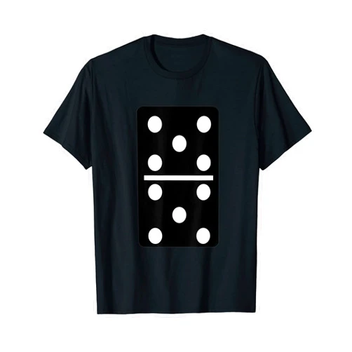 Lustiges Domino Kostüm Steine Party Verkleidung Domino Stone 5 | 5 Tiles Fancy Dress Groups Carnival Costume T-Shirt