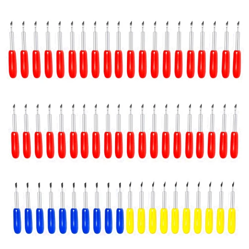 EWPJDK 60PCS Replacement Blades for Cricut Cut Blades Explore Air 2/Air 3/Maker 3/ for Explore Cricut Cutting Replacement Blades Compatible with Cricut 10 30° Fine Point 40 45° Standard 10 60° Deep Point