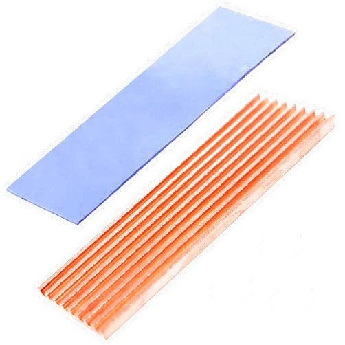 Haojiaho M.2 2280 SSD Heatsink Copper, 70x21x2mm Laptop NVMe M.2 Heatsink with Silicone Thermal Pad for 2280 M2 SSD Laptop