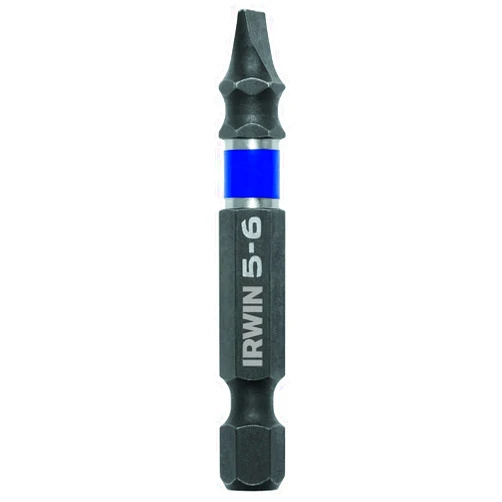 IRWIN Tools 1899802 Impact Performance Series Screwdriver Power Bits, 5-6 Slotted, 2-Inch Length, 2-Pack