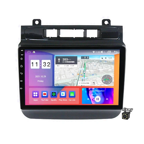 Charmstep Android Car Radio Stereo for VW Volkswagen Touareg FL NF 2010-2018 9 Inch GPS Navigation Autoradio with Bluetooth SWC FM Radio WiFi Mirror Link+Backup Camera