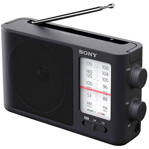 Sony ICF-506 Analog Tuning Portable FM/AM Radio, Black, 2.14 lb