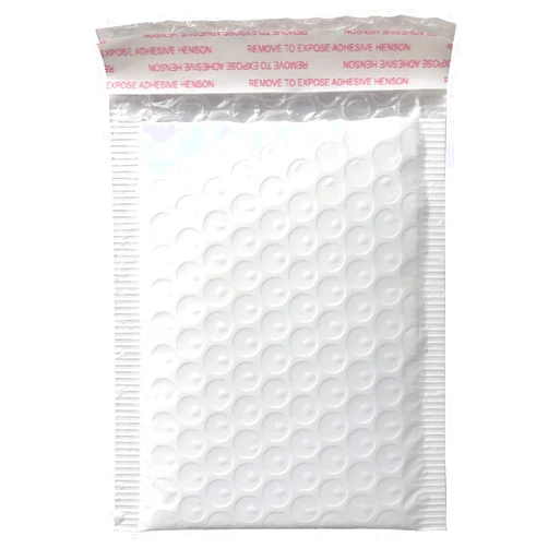 NO.1987 commerce 5x7 Inch White Poly Bubble Mailers Padded Envelopes Self-Sealing Shipping Bags 50 Pack
