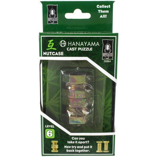 BePuzzled | Nutcase Hanayama Metal Brainteaser Puzzle Mensa Rated Level 6, for Ages 12 and Up