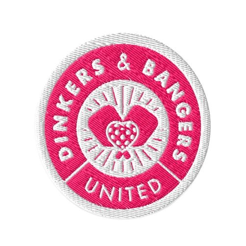 Dinkers & Bangers - Pink United - Embroidered Pickleball Patch