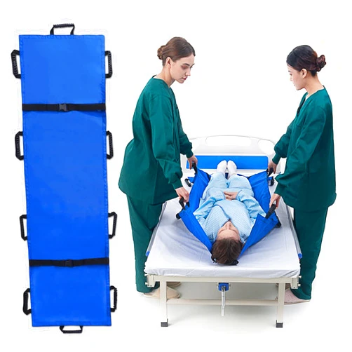 YEARSTAR Folding 71”x30” Portable Transport Adjustable Belt Stretcher with 10 Rubber Handles, Carrying Bag Patient Animal Mover Travel Size Emergency Rescue Casualty Evacuation-Capacity 625 lbs