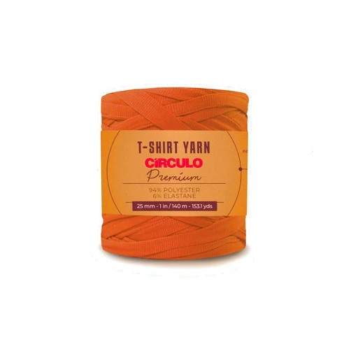CÍRCULO CIRCULO Premium T-Shirt Yarn. Bulky Yarn - Soft, Lightweight, Seamless, Knot-Free. Easy-to-Use., Fettuccini Zpagetti, T Shirt Yarn for Crocheting & Knitting- 153.1 yds, (7370 - Cave)