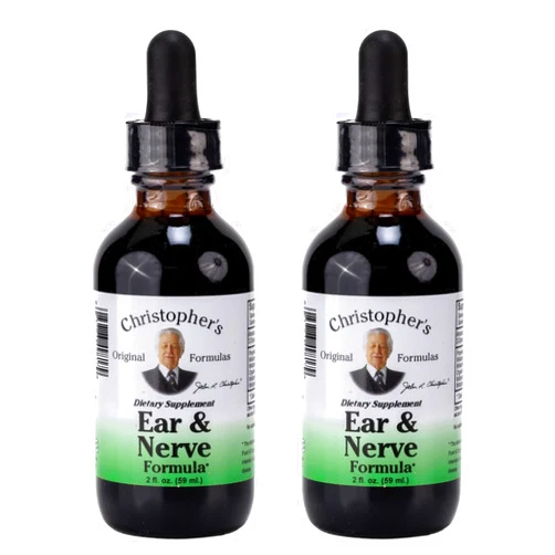 Christopher's Original Formulas Ear and Nerve Extract, Nervous System Support, 2 fl oz - Pack of 2