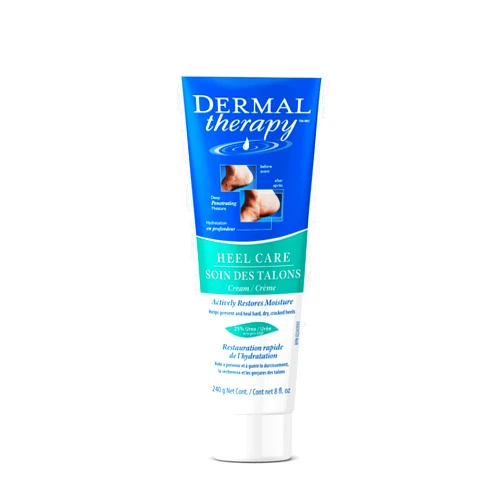 Dermal Therapy Heel Care Cream - Deeply Moisturizes & Repairs with Intensive Cracked Heel Cream - 25% Urea, 6% AHA & Silk Amino Acids for Soft Skin - Fast Results & Non-Greasy Formula - 8 oz / 240 ml