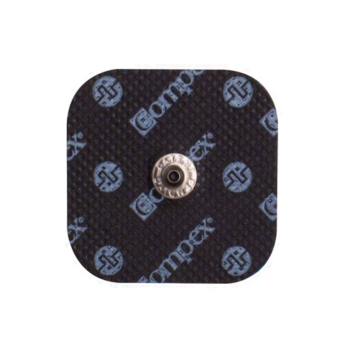 Compex Easy Snap Electrodes 2in x 2in for Edge, Performance, Sport Elite Muscle Stimulators - 1 Pack (4 Electrodes) – Blue, 4 Count (Pack of 1)