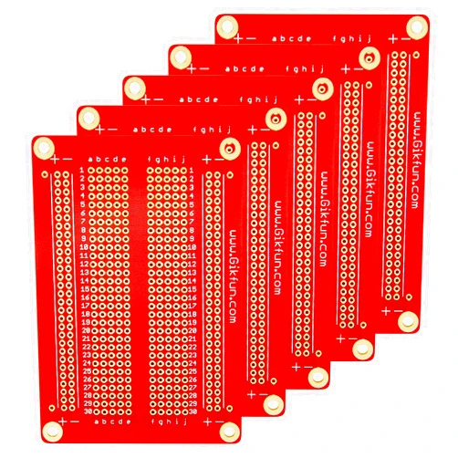 Gikfun Solder-able Breadboard Gold Plated Finish Proto Board PCB DIY Kit for Arduino (Pack of 5PCS) GK1007