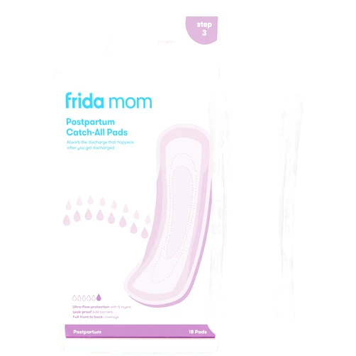 Frida Mom Postpartum Pads, Leak Proof Feminine Care Maxi Pads, 6 Layers of Protection for Maximum Absorbency (18ct)