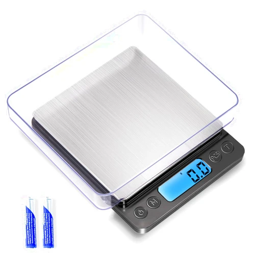 Yoncon 3000g Digital Kitchen Food Scale with 0.1g Accuracy, Tare Function, and LCD Display - For Cooking, Baking, and Jewelry