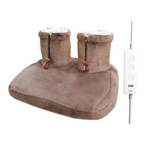 ZXU Electric Heated Foot Warmers- Fast-Heating Electric Heating Pad for Foot with 3 Heat Settings,Super-Soft Sherpa-Lined, Machine-Washable, Auto Shut-Off Foot Heating Pad Under Desk for Men and Women