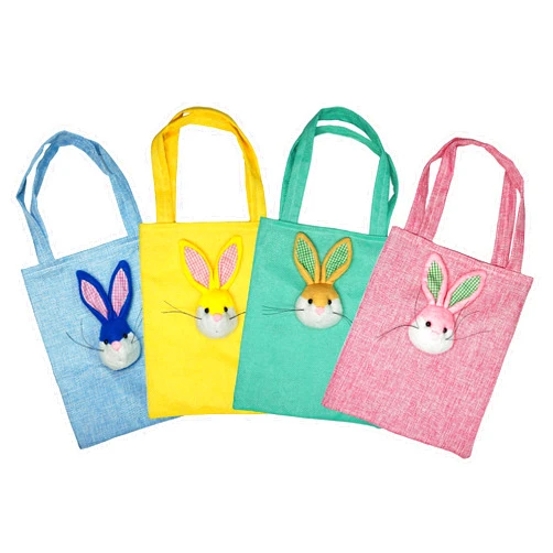 Hooin Easter Cute Bunny Candy Bags. Pack of 4 (Combination A)