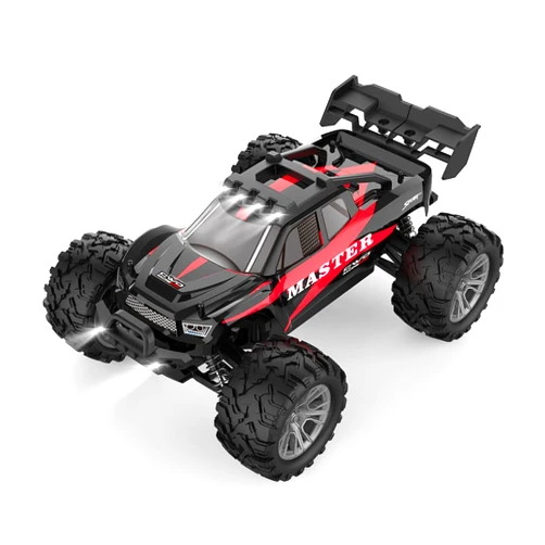 Generic 1:16 Scales High Speed 33+ KM/H Remote Control Truck, 4WD Hobby Electric Off Road Monster Trucks 2 Batteries 40+ Mins Play RC Cars Toys for Boys & Girls Remote Control 2.4G RC Car, Black&red