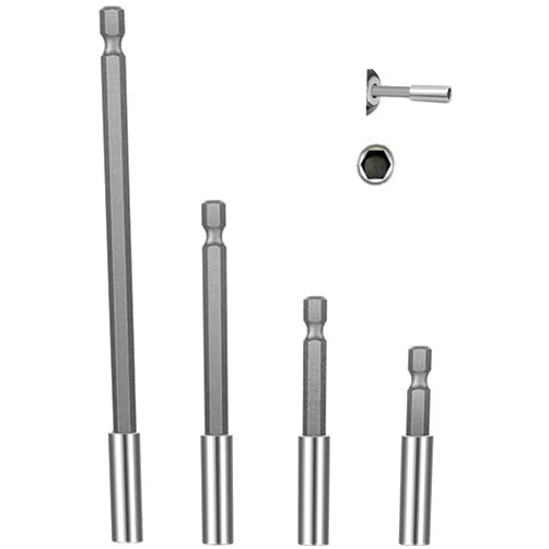 DOFEDOFO 4 Pieces Drill Extension Bit Holder Set,1/4 Magnetic Hex Shank Screwdriver Drill Bit Extension Holder 63.5/75/100/150mm for Household Use, DIY, Repair Work, and More