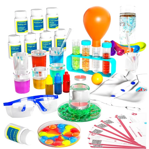 Ci Vetch 240+ Lab Experiments Science Kit for Kids 4-6-8-12, STEM Educational Scientific Toys for Boys Girls with Lab Coat Scientist Costume & Goggle, Chemistry Set Birthday for Kids Boys Girls