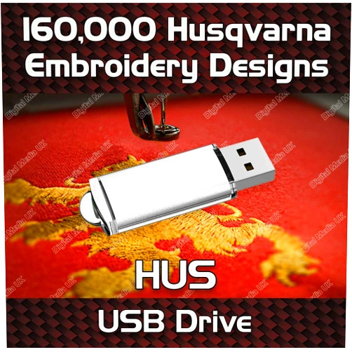 Custom Embroidery 160k Embroidery Designs HUS Designs Embroidery On a USB