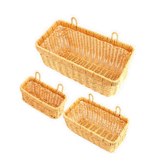 AceList Wall Hanging Basket, Boho Style Hand-Woven Hanging Storage Baskets - Set of 3, Ideal for Boho Room Decor, Kitchen, Garden, and Living Room