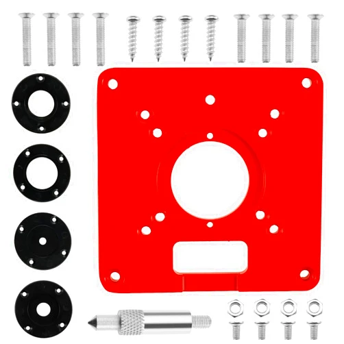 Abizarch Router Table Insert Plate, Aluminum Alloy Trimming Machine Flip Plate, Sturdy Woodworking Engraving Machine Flip Board Router Table Flip Board for Engraving Machine(Universal inverted board)