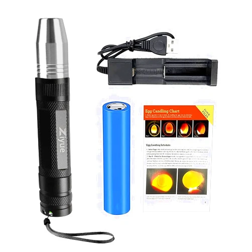 Ziyue Egg Candlers for Chicken Eggs, 2026 New Egg Candling Light Tester Lamp Egg Checker Incubator for All Chickens Ducks Quail Dark Eggs 【Upgraded USB Charger】