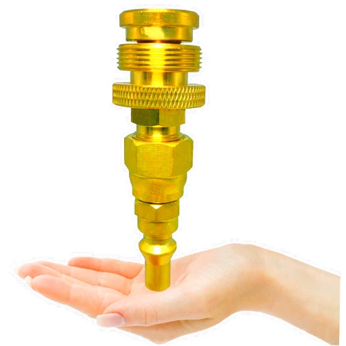 MCAMPAS Portable Camping Grill Stove 1lb Propane Tank Canister Regulator adapter Convert to 1/4