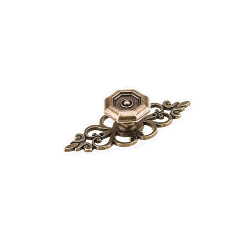 Richelieu Hardware BP46700AE Provence Collection 4-inch (102 mm) x 1 1/2-inch (38 mm) Antique English Transitional Cabinet and Drawer Knob for Kitchen, Bathroom, and Furniture