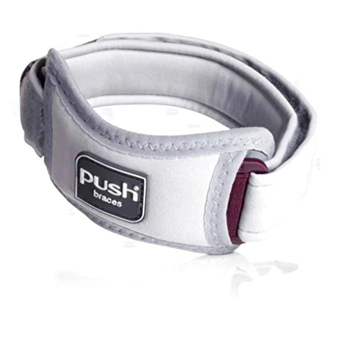 PUSH med Patella Brace for Knee Pain. Precise, Comfortable Pressure on Patella Tendon. Relief for Patella Pain, Jumper's Knee, and Osgood Schaltter's Disease