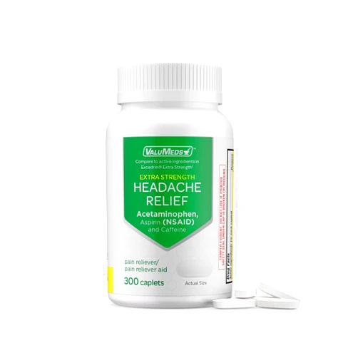 ValuMeds Extra Strength Headache Relief Caplets (300-Count) | Nonsteroidal Anti-Inflammatory Pain Reliever | Migraine Relief, Arthritis, Muscles, Joints
