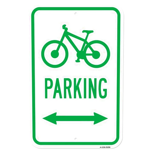 SignMission Bicycle Parking with Double Arrow | 12