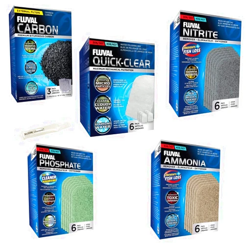 Inland Seas Fluval 306/307 406/407 Canister Filter Monthly Maintenance Kit Plus Bundle (6 Items)