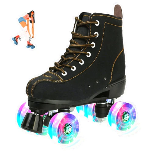 jessie Women's Roller Skates High Top Double Row Outdoor and Indoor Roller Skate Adjustable Roller Skates for Women Men Boys and Girls
