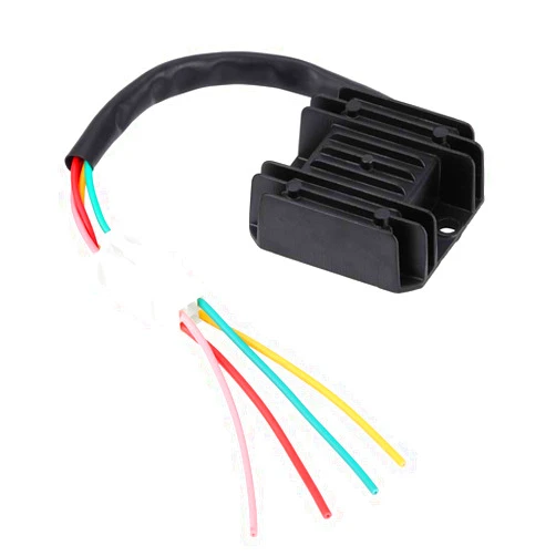 Watris Veiyi Voltage Regulator Rectifier, 4 Wires Voltage Rectifier for Motorcycle Boat Motor ATV GY6 50 150cc Scooter