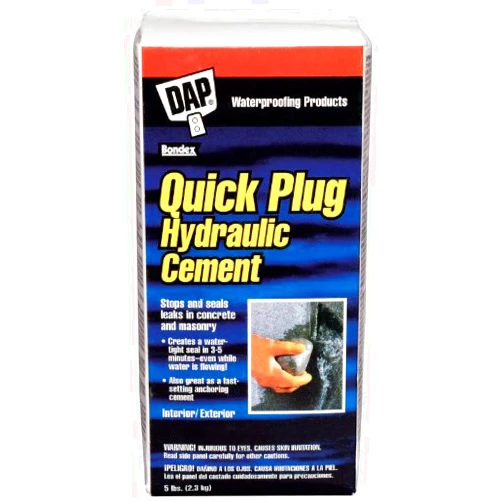 DAP 6 Pack Dap 14086 Quick Plug Hydraulic Cement Patching Compound - Gray 5-lb Box