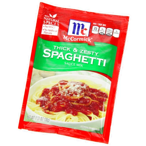 Guong McCormick Spaghetti, Thick & Zesty, 1.37 Ounce (3 Pack)
