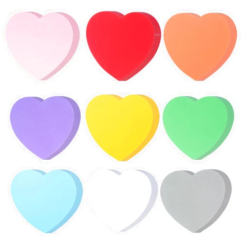 MixTeach 72 Pcs Heart Cutouts Paper Hearts 6 Inches Heart Shaped Cards Large Heart Shapes Paper Heart Shape Die Cuts for Valentine’s Day Craft, Kid's Love and Peace School Craft Projects (Assorted Color)