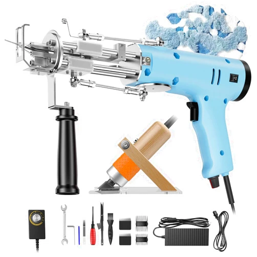 Fancybant Tufting Gun Starter Kit with Carpet Trimmer,2 in 1 Cut Pile & Loop Pile Rug Tufting Supplies with Rug Shaver, Upgraded Rug Making Kit for Beginners and Amateur,Easy-to-Use