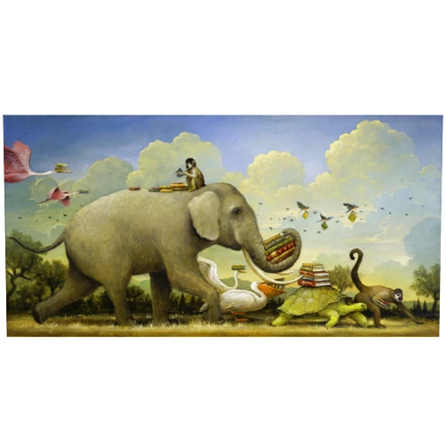 Artifact Puzzles - Kevin Sloan Migration of Knowledge Wooden Jigsaw Puzzle