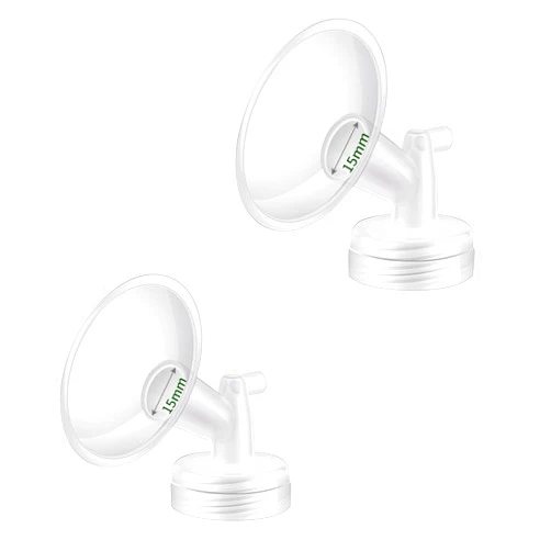 Begical 15mm Flange Compatible with Spectra/Motif Luna/Ameda MYA/Cimilre Breastpumps Replacement to Pump Parts and Flanges/Shields. Compatible with Spectra S1 S2 9 Plus Parts/Accessories