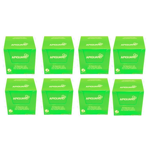 Shadwins Apiguard Eight Boxes of Ten 50g Trays - 2 Trays per hive Recommended (80) - for Control of Varroa Mites in Honey Bee Hives