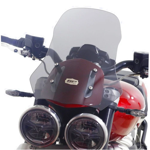 GP Kompozit Windshield Windscreen Smoked Compatible For Triumph Rocket 3 R/GT 2010-2025 46 cm