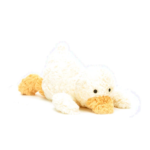 Jellycat Tumblie Duck Stuffed Animal, Medium 14 inches| Ducks and Ducklings Plush Toy | Classic Children's Gift