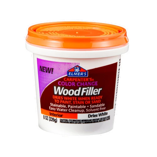 Elmer's Carpenter's Color Change Wood Filler, 8 oz., White (E916)