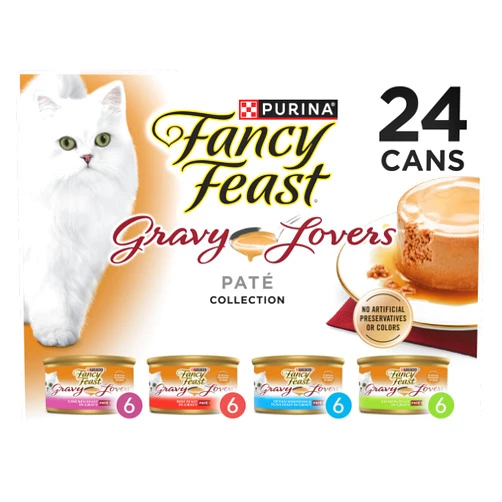 Fancy Feast Purina Fancy Feast Gravy Lovers Variety Pack Feast Pate in Wet Cat Food Gravy - (Pack of 1) 4.5 lb. Boxes
