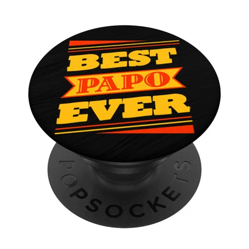 Graphic 365 Best Papo Ever Grandpa Fathers Day Gift PopSockets Grip and Stand for Phones and Tablets