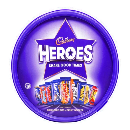 Cadbury Heroes Tub 550g Chocolate Candy Bar